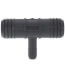 1-1/4" x 1-1/4" x 1/2" PVC Barbed Insert Reducing Tee (Insert x Insert x Insert)