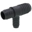 1-1/2" x 1-1/4" x 1" PVC Barbed Insert Reducing Tee (Insert x Insert x Insert)