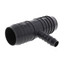 1-1/2" x 1-1/2" x 1/2" PVC Barbed Insert Reducing Tee (Insert x Insert x Insert)