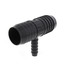 1-1/2" x 1-1/2" x 1/2" PVC Barbed Insert Reducing Tee (Insert x Insert x Insert)