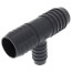 1-1/2" x 1-1/2" x 1" PVC Barbed Insert Reducing Tee (Insert x Insert x Insert)