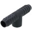 3/4" x 3/4" x 1/2" PVC Barbed Insert Reducing Tee (Insert x Insert x FIPT)