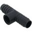 1" x 1" x 3/4" PVC Barbed Insert Reducing Tee (Insert x Insert x FIPT)