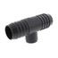 1-1/4" x 1-1/4" x 1/2" PVC Barbed Insert Reducing Tee (Insert x Insert x FIPT)
