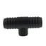 1-1/4" x 1-1/4" x 1/2" PVC Barbed Insert Reducing Tee (Insert x Insert x FIPT)