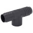 1-1/4" x 1-1/4" x 1" PVC Barbed Insert Reducing Tee (Insert x Insert x FIPT)