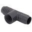 1-1/4" x 1-1/4" x 1" PVC Barbed Insert Reducing Tee (Insert x Insert x FIPT)