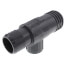 1-1/2" x 1-1/4" x 3/4" PVC Barbed Insert Reducing Tee (Insert x Insert x FIPT)