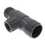1-1/2" x 1-1/4" x 3/4" PVC Barbed Insert Reducing Tee (Insert x Insert x FIPT)