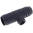 1-1/2" x 1-1/2" x 1/2" PVC Barbed Insert Reducing Tee (Insert x Insert x FIPT)