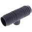 1-1/2" x 1-1/2" x 1/2" PVC Barbed Insert Reducing Tee (Insert x Insert x FIPT)