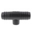 1-1/2" x 1-1/2" x 3/4" PVC Barbed Insert Reducing Tee (Insert x Insert x FIPT)