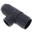 2" x 2" x 1" PVC Barbed Insert Reducing Tee (Insert x Insert x FIPT)