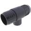 2" x 2" x 1" PVC Barbed Insert Reducing Tee (Insert x Insert x FIPT)