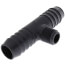 1" x 1" x 1/2" PVC Barbed Insert Reducing Tee (Insert x Insert x MITP)