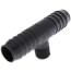 1" x 1" x 1/2" PVC Barbed Insert Reducing Tee (Insert x Insert x MITP)