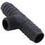 1" x 1" x 3/4" PVC Barbed Insert Reducing Tee (Insert x Insert x MITP)