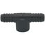 3/4" PVC Barbed Insert Tee (Insert x Insert x Socket)