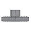 3/4" x 3/4" x 1" PVC Barbed Insert Reducing Tee (Insert x Insert x Socket)