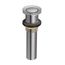 Spring Loaded Push Button Bathroom Drain Assembly, Without Overflow, 140780 (Chrome)
