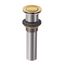 Brushed Gold Pop-up Drain No Overflow, 140780BG