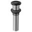 Matte Black Pop-up Drain No Overflow, 140780BL