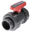 1-1/4" Gray PVC True Union Ball Valve