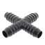 3/4" PVC Barbed Insert Cross (Insert x Insert x Insert x Insert)
