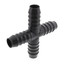 3/4" PVC Barbed Insert Cross (Insert x Insert x Insert x Insert)