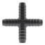3/4" PVC Barbed Insert Cross (Insert x Insert x Insert x Insert)