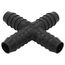 3/4" PVC Barbed Insert Cross (Insert x Insert x Insert x Insert)