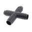 1" PVC Barbed Insert Cross (Insert x Insert x Insert x Insert)