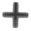 1" PVC Barbed Insert Cross (Insert x Insert x Insert x Insert)