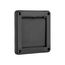 4" Black Plastic Single Flap Wall Exhaust Vent w/ Bug Screen