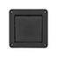 4" Black Plastic Single Flap Wall Exhaust Vent w/ Bug Screen