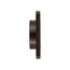 4" Brown Plastic Single Flap Wall Exhaust Vent w/ Bug Screen