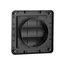 4" Black Plastic Louvered Wall Exhaust Vent