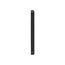 4" Black Plastic Louvered Wall Exhaust Vent w/ 1/8" Metal Bug Screen, Flush Mount