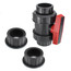 2-1/2" Gray PVC True Union Ball Valve