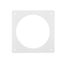 4" White Plastic Interior Wall Trim Plate