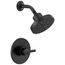 Nicoli Monitor 14 Series H2okinetic Shower (Matte Black), 142749-BL