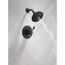 14 Series Shower Trim w/ Rough (Matte Black), 142897-BL