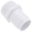 1-1/2" White PVC Barbed Insert Male Adapter (MIPT x Insert)