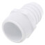 1-1/2" White PVC Barbed Insert Male Adapter (MIPT x Insert)