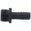 3/4" x 1/2" PVC Barbed Insert Reducing Male Hose Adapter (Male Hose x Insert)