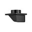 4" Black Plastic Soffit Exhaust Vent w/ Damper & Screen, 1.4" Collar