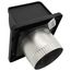 4" Black Plastic Exhaust Soffit Dryer Vent w/ 3" Aluminum Pipe