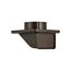 4" Brown Plastic Soffit Exhaust Vent w/ Damper & Screen, 1.4" Collar