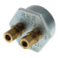 2" NPT x 3/8" x 3/8" 3-Way Tap Duplex Tank Bushing w/ Male Compression Fitting