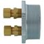 2" NPT x 3/8" x 3/8" 3-Way Tap Duplex Tank Bushing w/ Male Compression Fitting